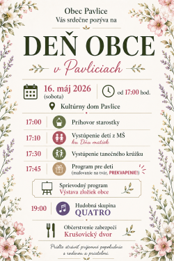 Deň obce v Pavliciach