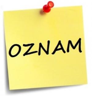 Preskúšanie sirény - oznam 1